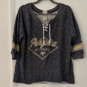 Pittsburgh Penguins Lace-Up Sweater